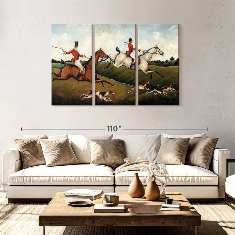 Senne The Hunt, 48" H x 74" W