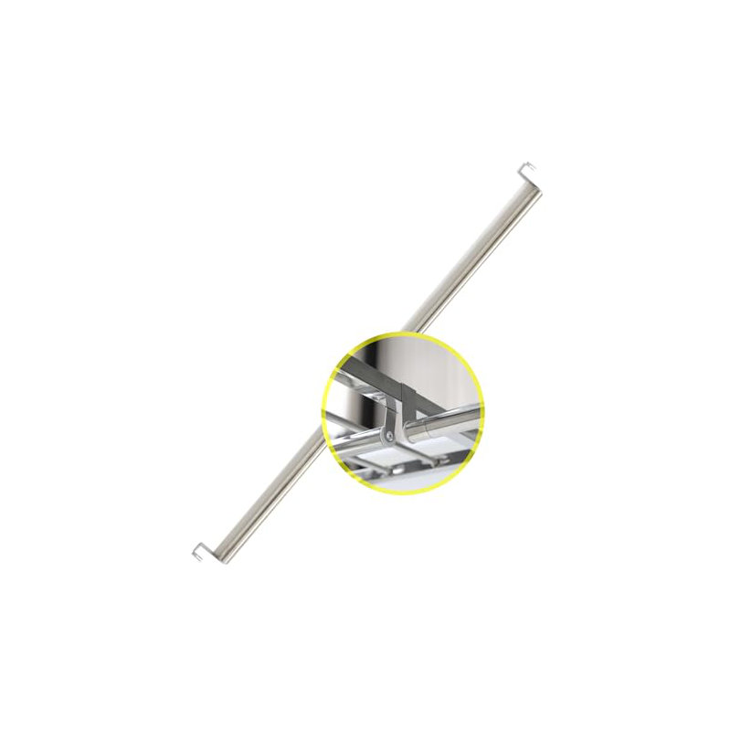 Natania 28.35'' Closet System (Rod Only)