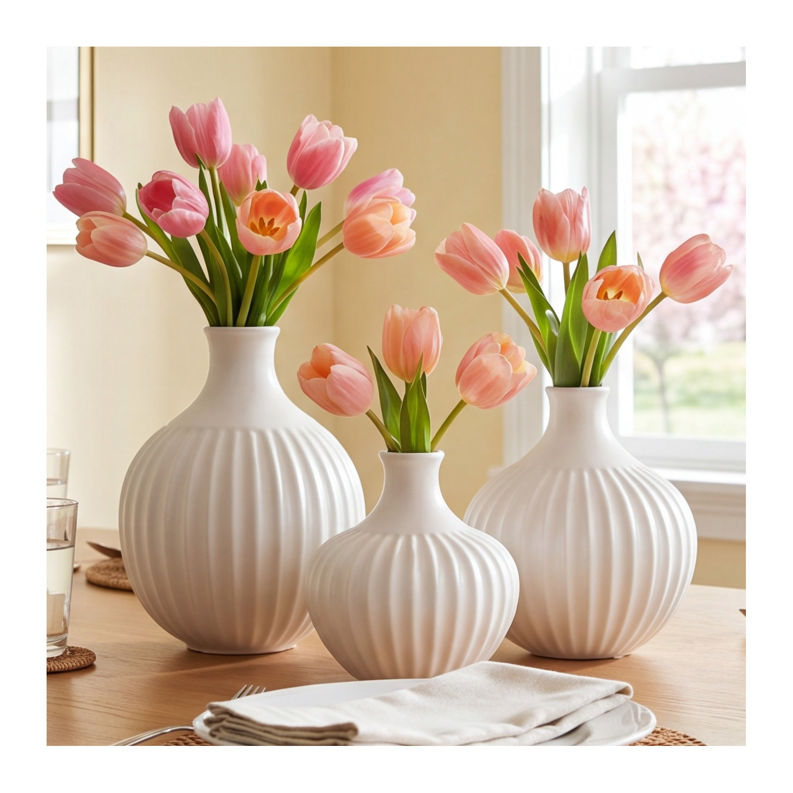 Koffi 9.5'' Ceramic Table Vase