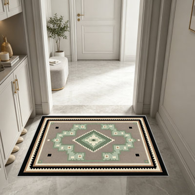 Tapis de couleur sauge taupe pour le salon, doux et confortable, convient à toutes les saisons, facile à entretenir, tapis de sol intérieur lavable à la machine, sous la table de ferme convenant à la chambre à coucher, à la salle à manger, au bureau, au balcon, au patio de décoration intérieure