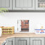 Porte frontale en bois apprêté blanc avec cadre Cosco-122500594