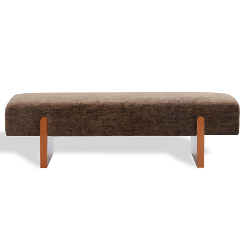 Banc rembourré Caselynn, Brun