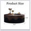 Table basse 38,97 pouces à fabrication artisanale ronde en bois-904063492