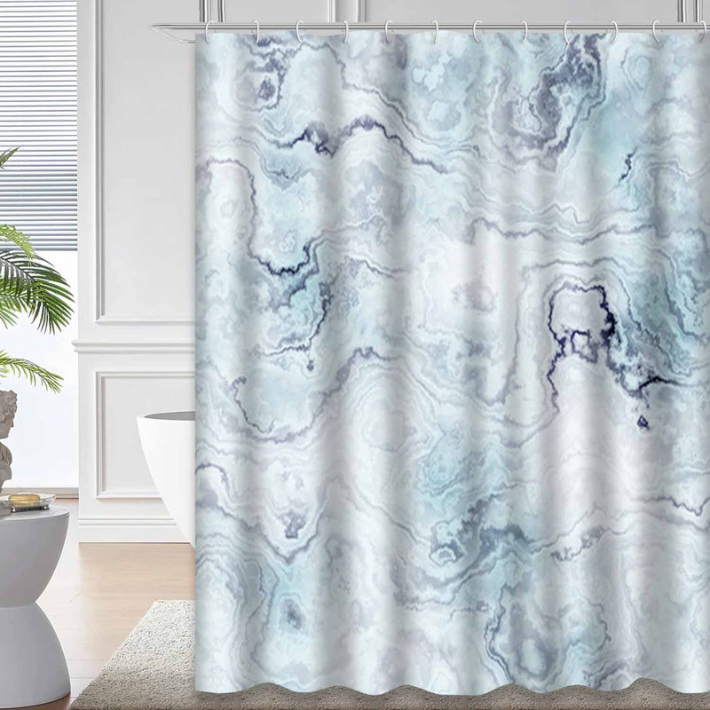 Rideau de douche Marble Wave, L 72 po x l 72 po