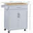 Kitchen Island Trolley with Drawers, Storage Cabinet, and Towel Rack, Grey-686718302