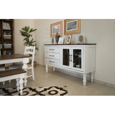 Rock Valley 71.75'' Solid Wood Sideboard