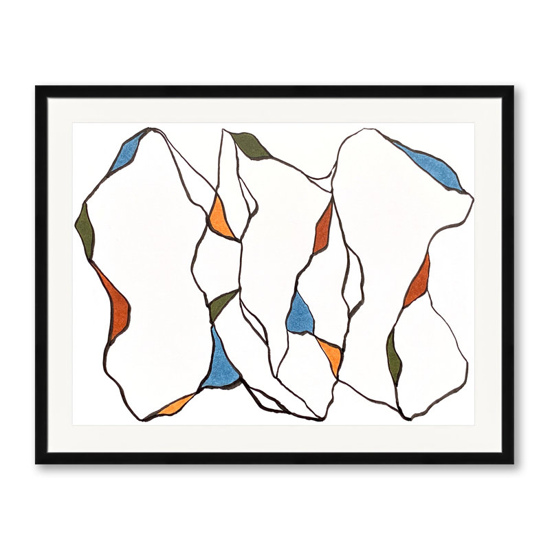 Musing Series 5.4 Print by Susan Arthur, Black Framed Paper, 24" H x 30" W