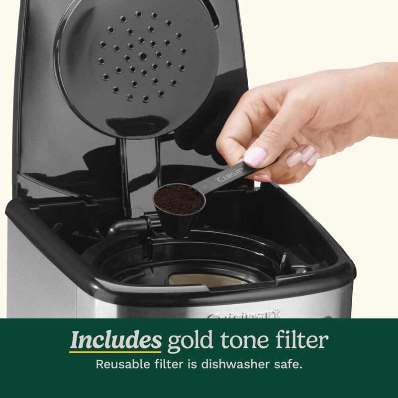 Cuisinart 14-Cup Programmable Coffeemaker with Glass Carafe, Fully Automatic for Brew Strength Control & 1-4 Cup Setting