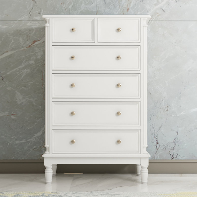 Armoire d'appoint en bois manufacturé blanc massif