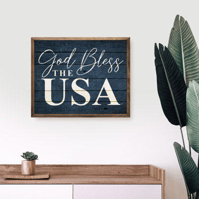 God Bless The USA - bleu