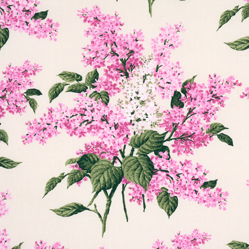 Tissu Schumacher x Johnson Hartig Proust's Lilacs, Rose