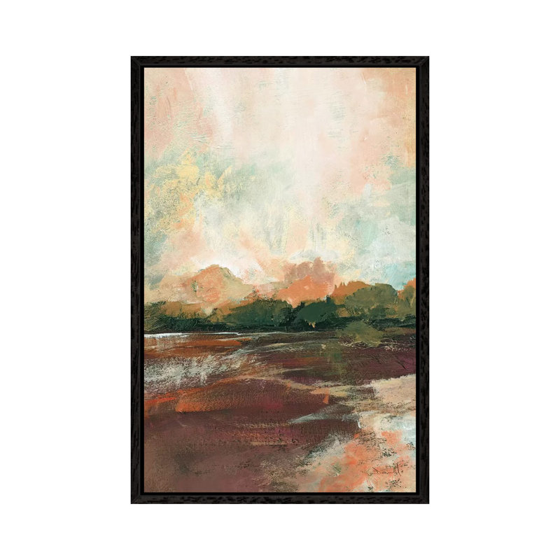 Farm View 1 Piece Painting on Canvas, 152.5 cm H x 101.5 cm W, Black Framed