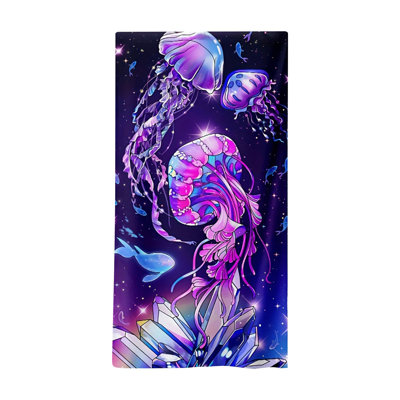 Printed Beach Towel Dry Super Absorbent Swim Towel Lightweight Portable Towel For Beach Pool Travel And Outdoor Activities