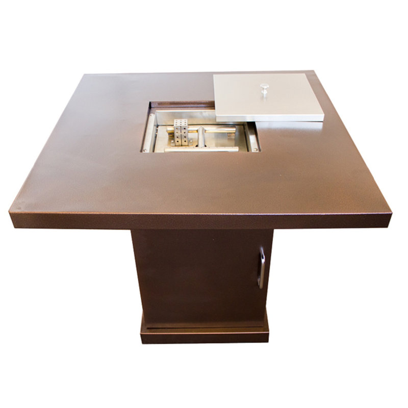 Table foyer au propane en acier Roseleaf