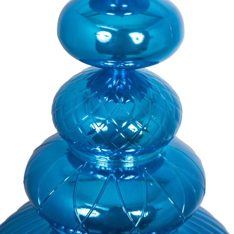 Ornement en forme de fleuron 41 po Vickerman, Turquoise