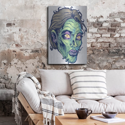 " Zombie Pattern Head 05 " Print