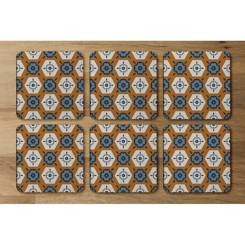 Square 6 Piece Coaster Set