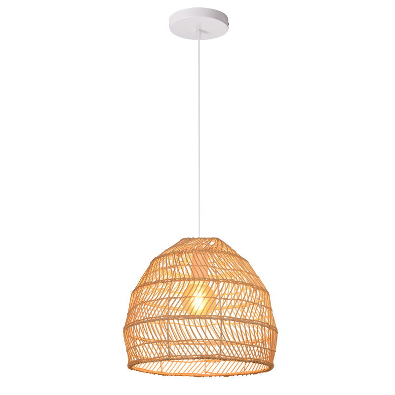 Turbeville 1 - Light Single Dome Pendant, 11.81" H x 13.77" W x 13.77" D