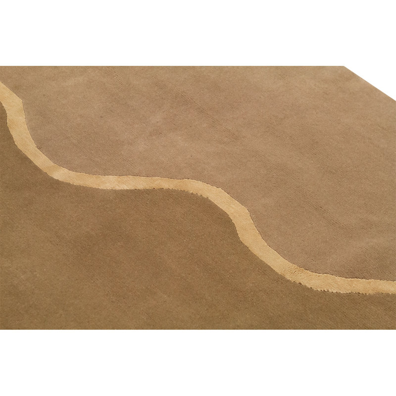 Hand-Knotted High-Quality Beige Area Rug