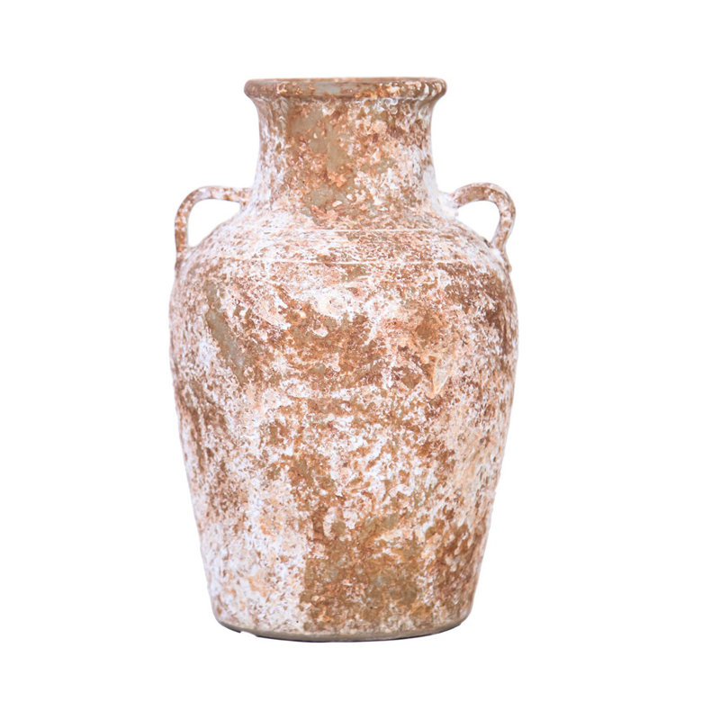 Vase en terre cuite vieilli Artisan - charme champêtre pour votre maison