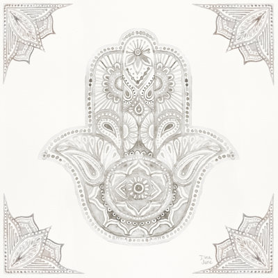«Touch of Hamsa II» par Dina June, reproduction d'art sur toile tendue
