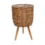 Seargrass Water Hyacinth Lined Indoor Planter on Legs