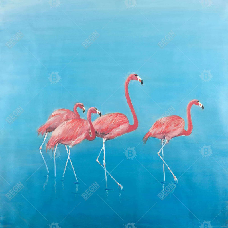 " Four Flamingos "