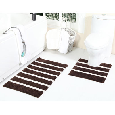 Ensemble de tapis pour salle de bain 2 pièces Encinas