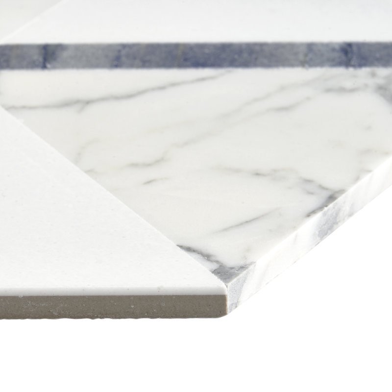 Zandara 6" x 7" Marble Novelty Mosaic Wall & Floor Tile