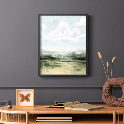 «Valley Highlight II», reproduction encadrée - bois massif