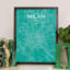 Milan City Map - No Frame Print-1944161649