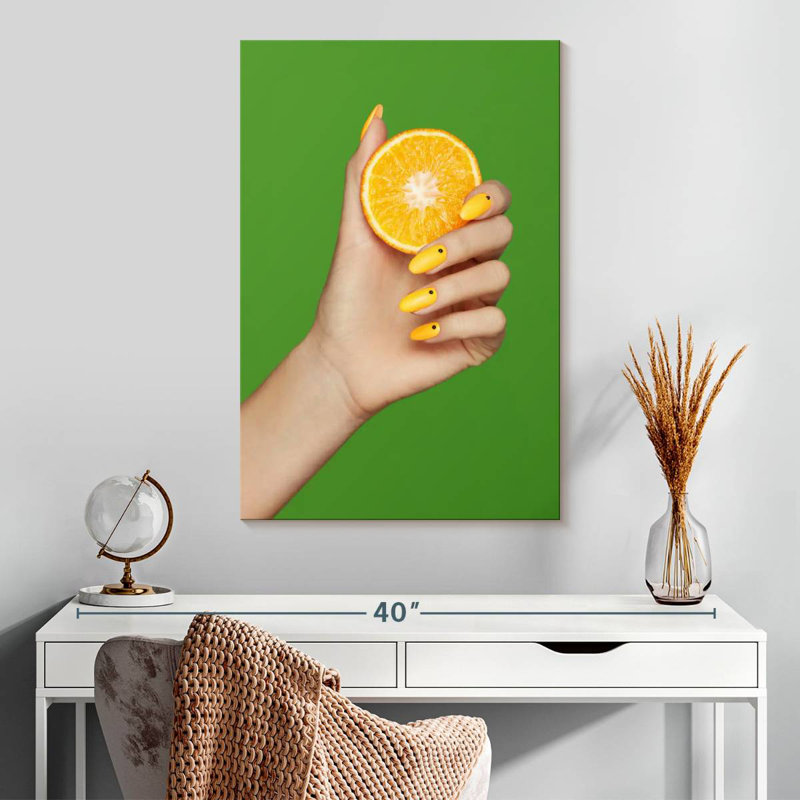 Shuttleworth Orange Inspired Nails, 30" H x 20" W