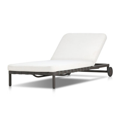 Chaise longue d'extérieur en aluminium REINE