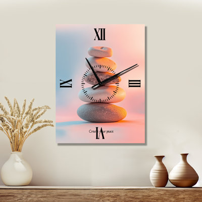 Créez votre paix - Horloge murale zen en métal silencieux