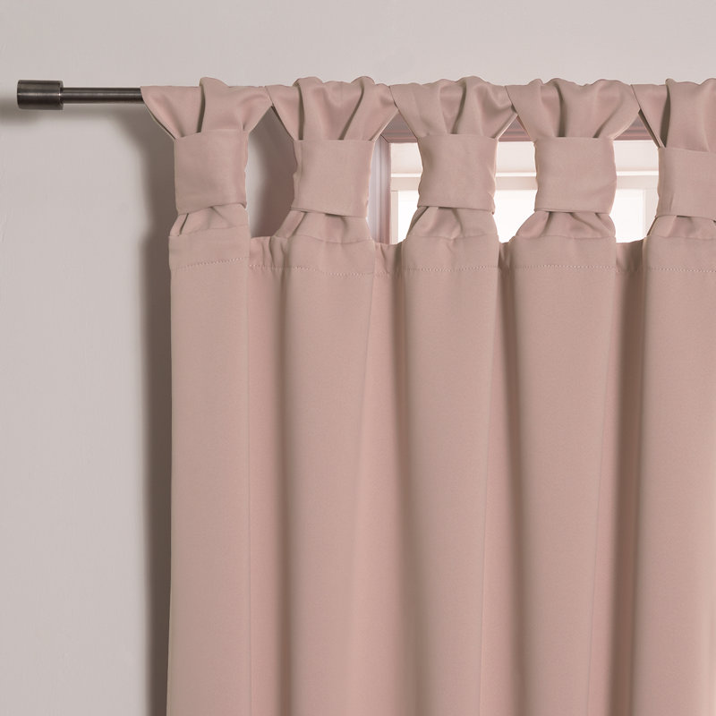 Molloy Insulating Curtain Pair, l 52 po x L 96 po, Poussière rose