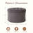 Charleroi 24" Wide Round Upholstered Ottoman With Storage-82038635