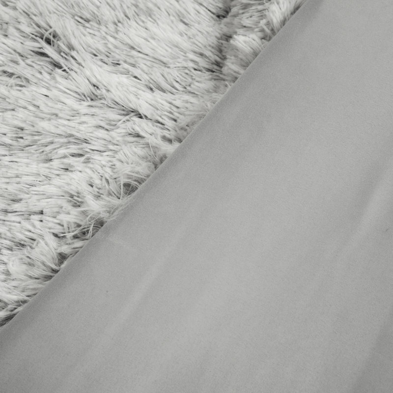 Gray Microfiber 3 Piece Comforter Set, King Comforter + 2 Shams