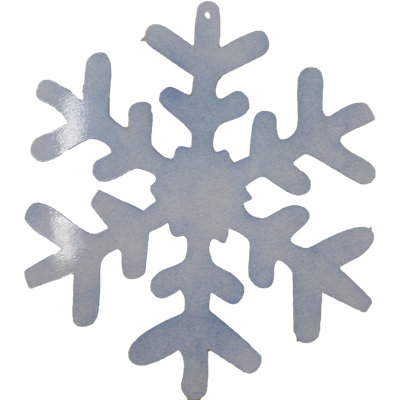 Snowflake Blue Glitter Wall Décor