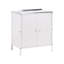 3 Piece Outdoor Kitchen Set with Sink VILAMA Metal White