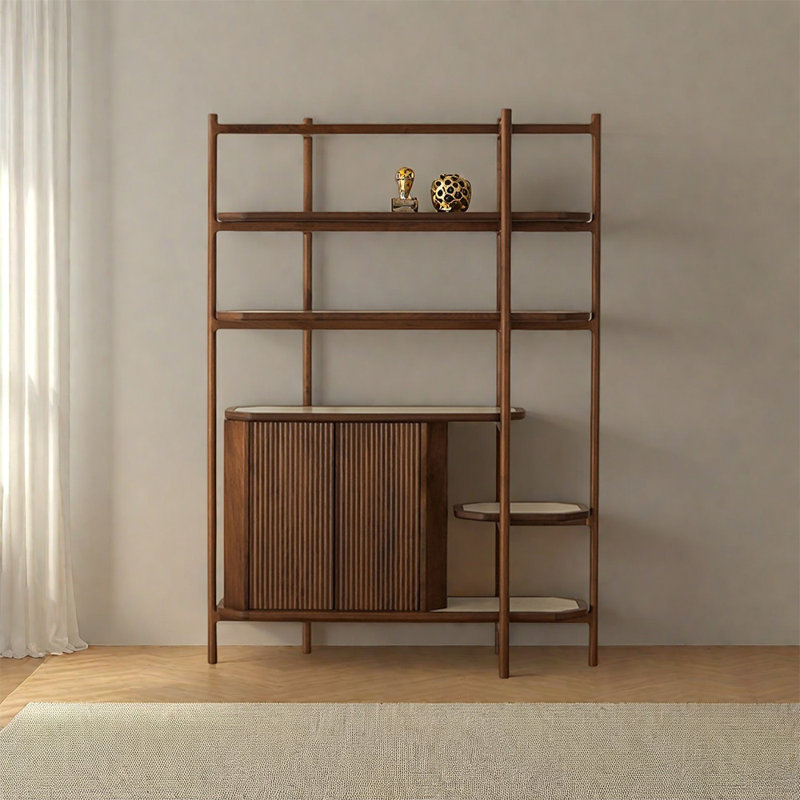 European style floor mounted multi-storey bookcase