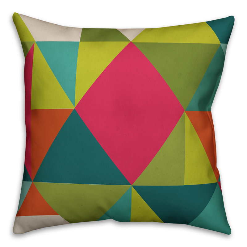 Geometric Reversible Throw Pillow
