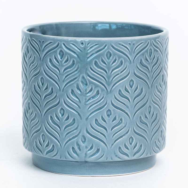 Ceramic Pot Planter, 4.3" H x 4.7" W x 4.7" D