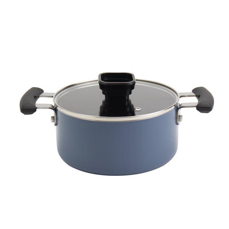 Ensemble de batterie de cuisine antiadhésive en aluminium 7 pièces Danemark Tools for Cooks, Bleu
