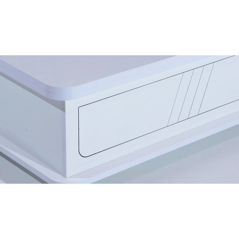 Table basse Rio Smart pour le salon, hauteur réglable et design polyvalent pour un confort moderne