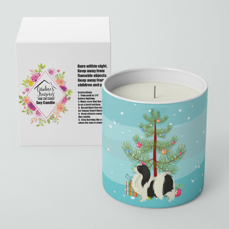Bougie décorative d'arbre de Noël 10 oz