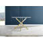 Eubanks Luxury Metal and White Gloss Round Dining Table - Modern Statement Design-87145650-87145652