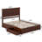 Lamaiyah Solid Wood Platform Bed with Footboard and Storage Drawers-394844271-341070751