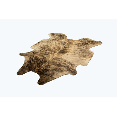 Tapis zèbre en peau de vache Abhinav