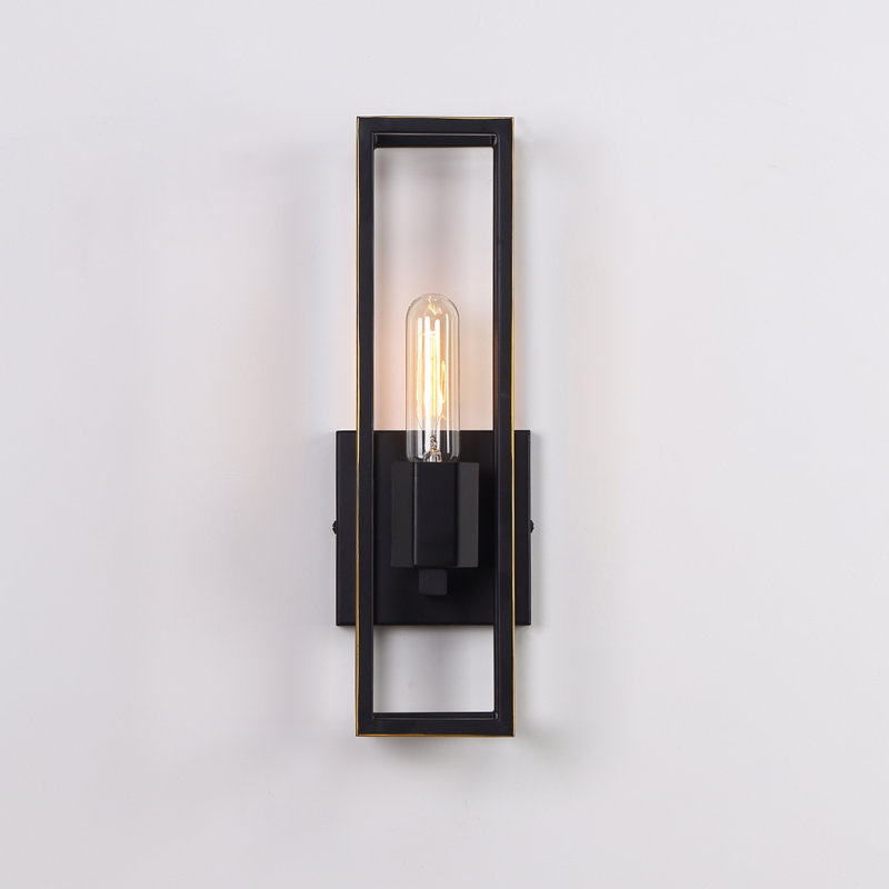 Burwell Armed Sconce, Black