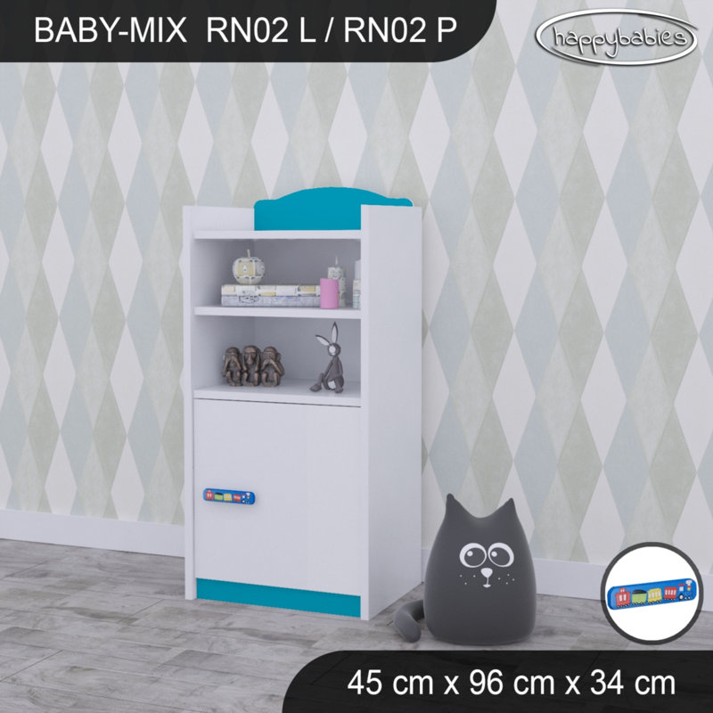 96cm H X 45cm W Kids Cube, White/Red